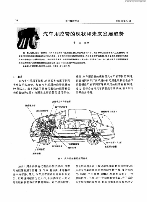 汽车用胶管的现状和未来发展趋势