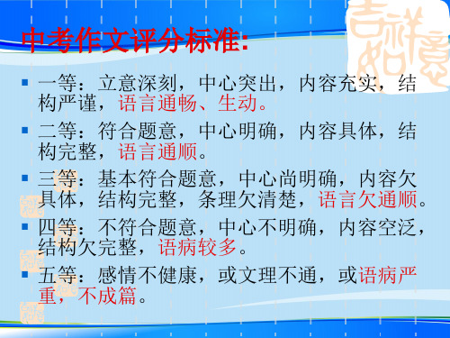 初中作文指导：让作文语言靓丽起来ppt1