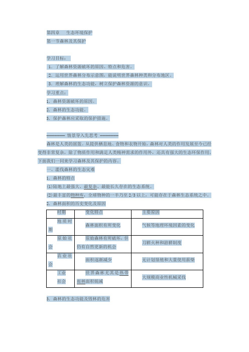 人教版高中地理选修6《第四章 生态环境保护 第一节 森林及其保护》_4