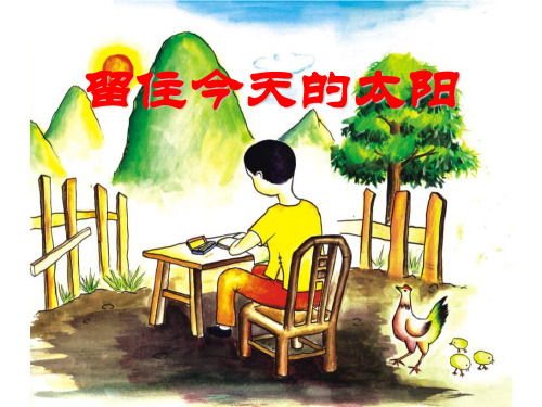 《留住今天的太阳》2 精选优质课件