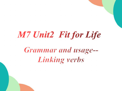 Unit 2 Grammar 2020-2021学年牛津译林版英语选修七课件