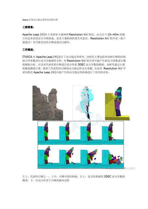 Itasca岩体动力稳定真时间历程分析