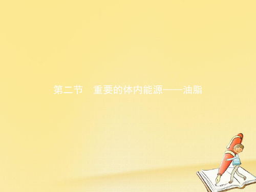 高中化学人教版选修1课件：1.2重要的体内能源——油脂