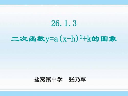 26.1 二次函数及其图像 课件4(数学人教版九年级下册)