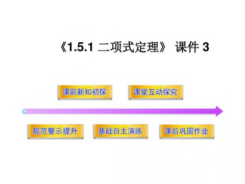 《1.5.1 二项式定理》 课件 3-优质公开课-北师大选修2-3精品