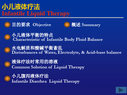 液体疗法新 儿科补液ppt课件