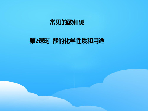 沪教版初中化学九下 7.2.1  常见的酸和碱  课件 _2ppt