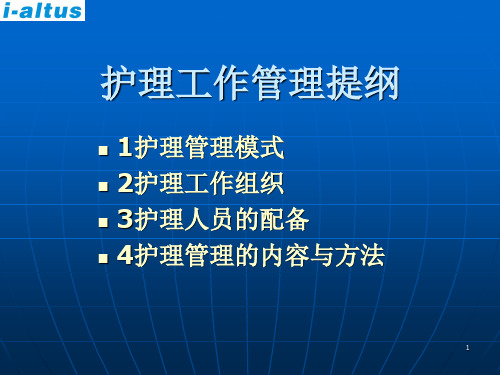 护理工作管理PPT课件