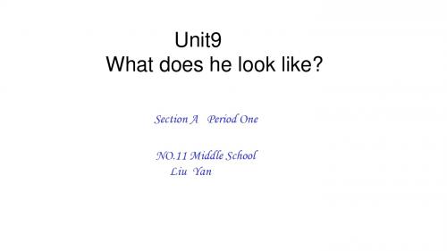 人教版七年级英语下册 Unit9 Section A   Period One(共20张PPT)