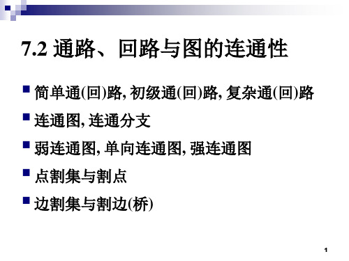离散数学   通路、回路与图的连通性.
