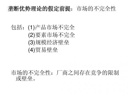 跨国公司理论PPT