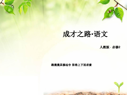 人教版高中语文必修二《诗三首》课件1