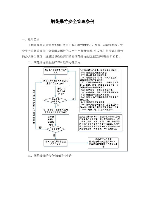 烟花爆竹安全管理条例