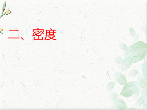 八年级上学期物理密度ppt下载