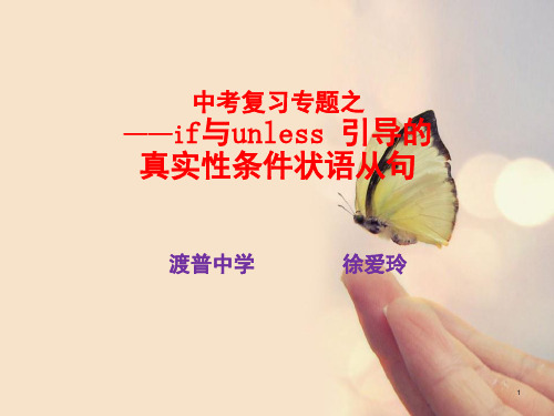 if 引导的真实性条件状语从句(课堂PPT)