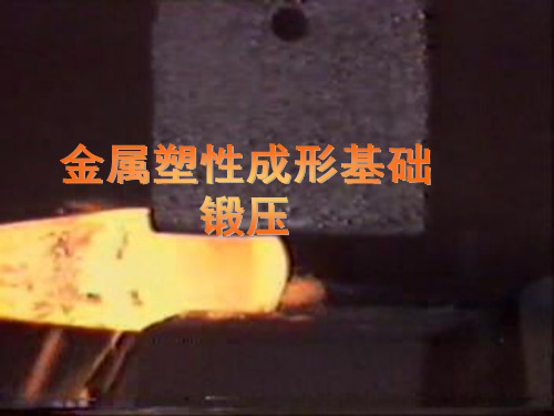 【精品课件】锻压成形工艺