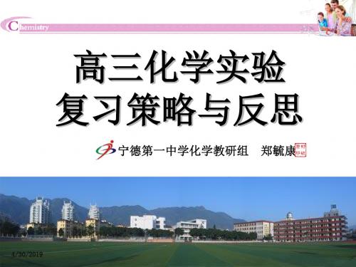 高考化学实验复习策略与反思 PPT 人教课标版