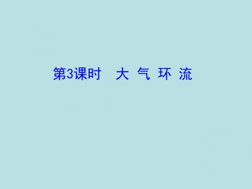 第3课时  大气环流42ppt