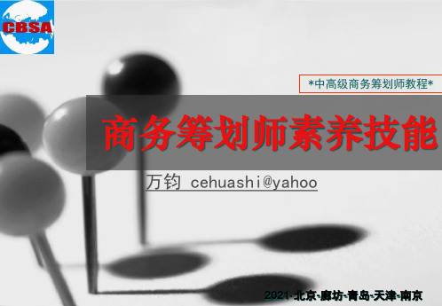商务策划师素养技能培训课件