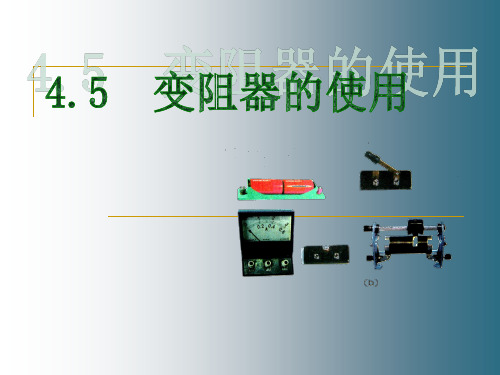 4.5变阻器的使用