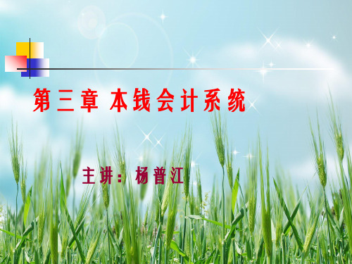 成本管理会计第三章 成本会计系统幻灯片PPT