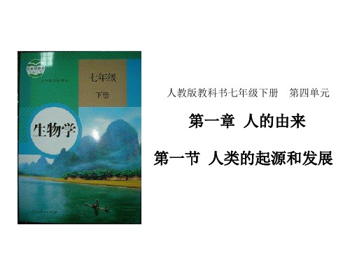 人教版生物七下4.1.1人类的起源和发展