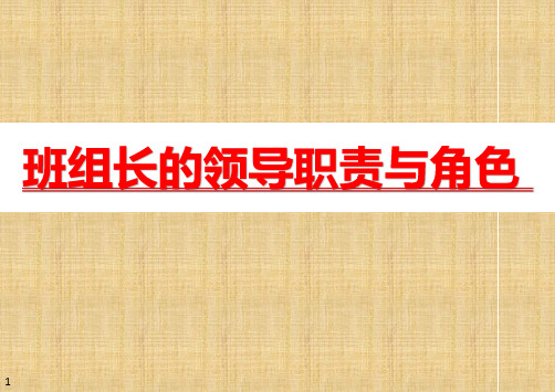 班组长的领导职责与角色培训讲义.pptx