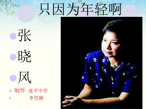 只因为年轻啊ppt2 粤教版