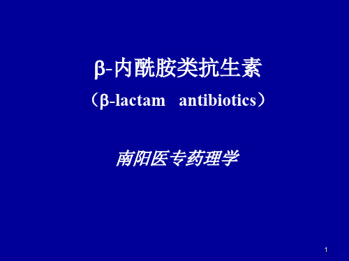 青霉素及头孢PPT课件