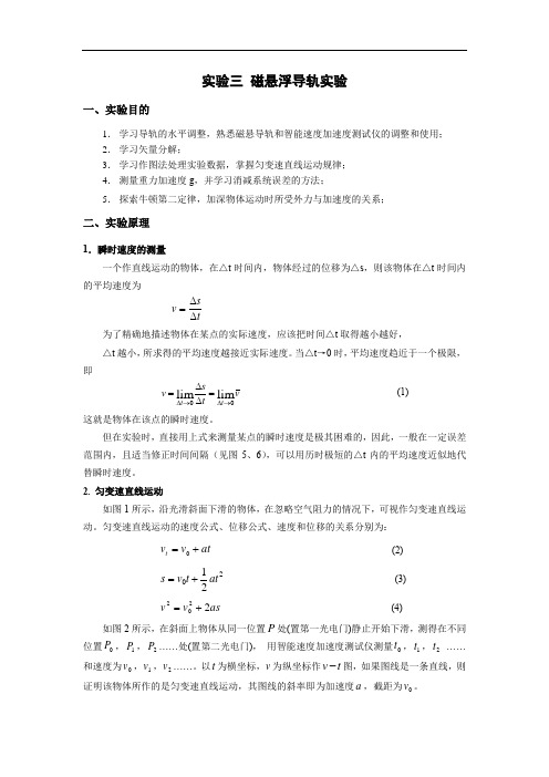 3 磁悬浮导轨实验