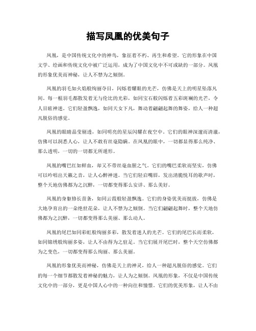 描写凤凰的优美句子