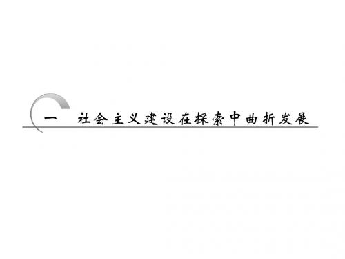 3.1+社会主义建设在探索中曲折发展+课件(人民版必修2)