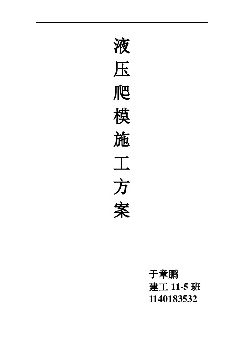 爬模施工方案