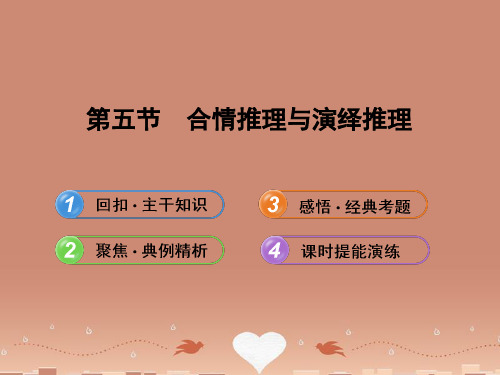 【全程复习方略】高考数学 6.5合情推理与演绎推理配套课件 文 北师大版