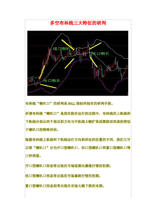 多空布林线的三大特征-刀锋