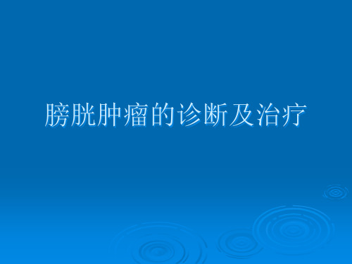 膀胱肿瘤的诊断和治疗ppt课件