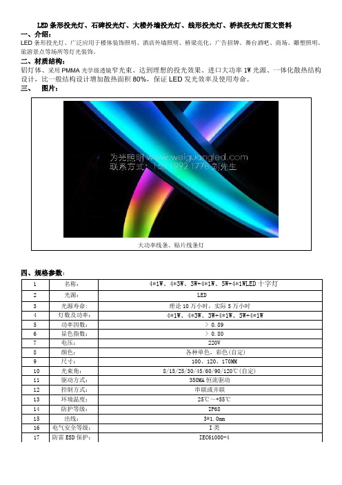 LED条形投光灯应用
