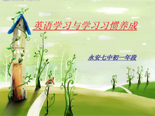英语学习与学习习惯的养成PPT课件