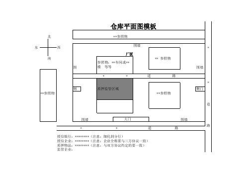 监管企业仓库平面图模板