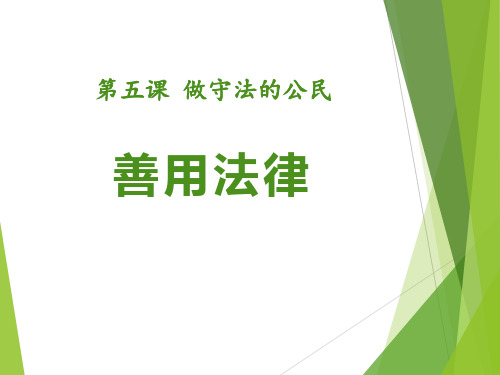 《善用法律》PPT下载