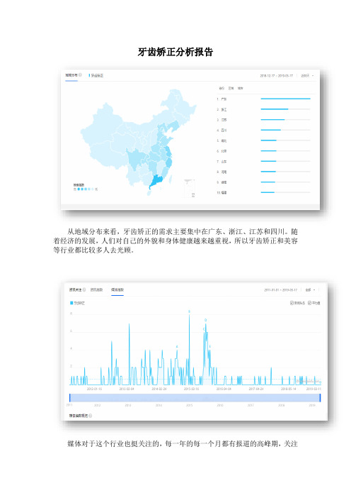 牙齿矫正分析报告