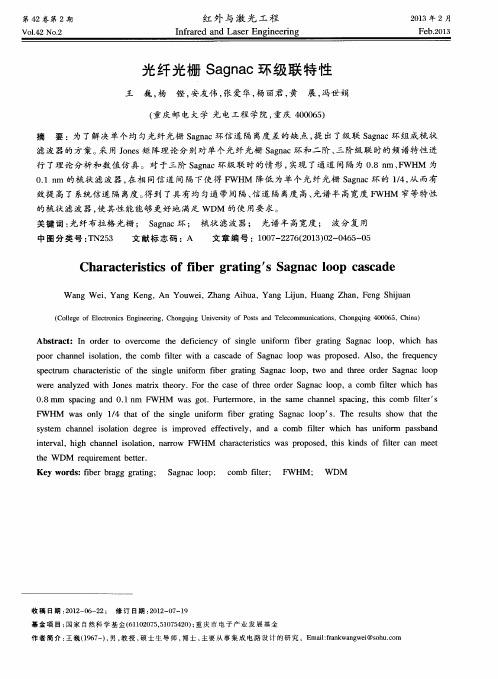 光纤光栅Sagnac环级联特性