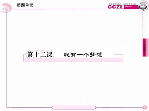 12我有一个梦想