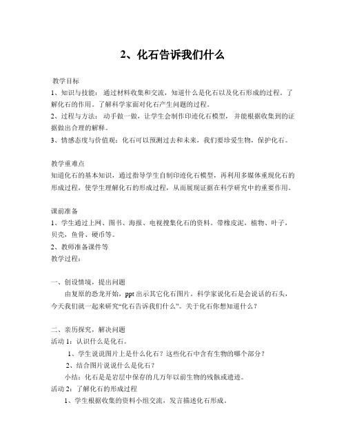 2、化石告诉我们什么