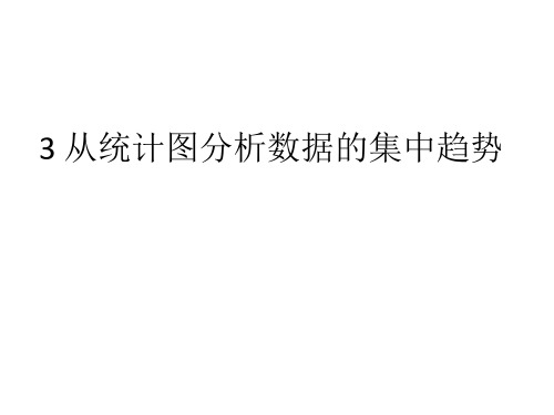 3 从统计图分析数据的集中趋势