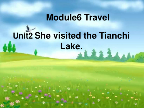 五年级下册英语课件-Unit2 She visited the Tianchi Lake｜外研版(三起) (6) (共21张PPT)