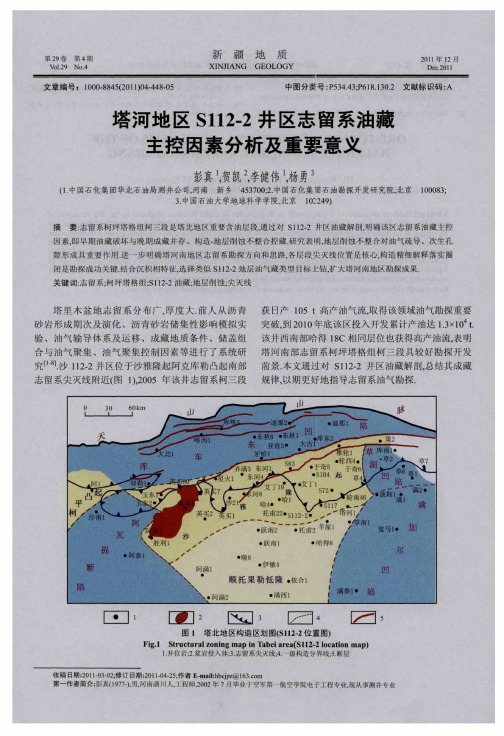 塔河地区S112—2井区志留系油藏主控因素分析及重要意义