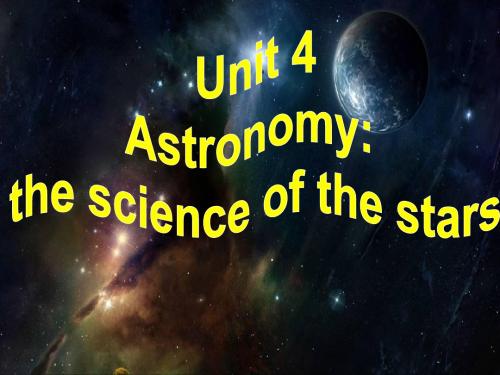 unit 4  Astronomy Reading