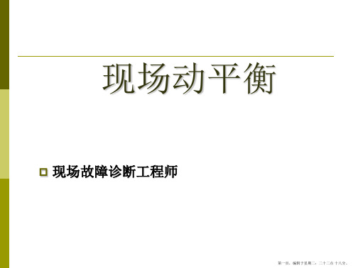 动平衡原理及案例