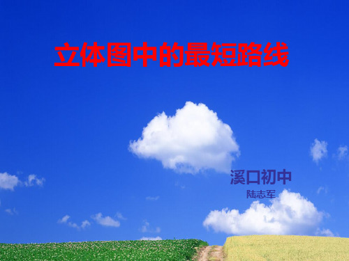 立体图中的最短路